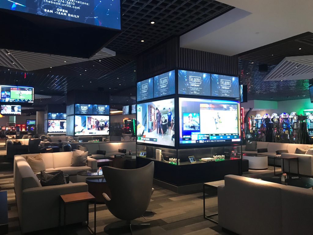 The Linq sports book is completely updated from it's former Imperial Palace Las Vegas days.