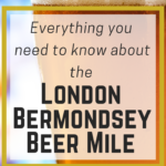london bermondsey beer mile with pint of beer in background pin for pinterst