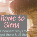 Rome to Siena Day Trip Pin for Pinterest