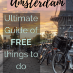 Free things to do in Amsterdam pin for PInterest