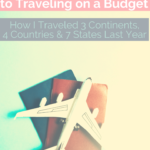 best secrets to budget travel pin for pinterest with toy airplane and passports in photo