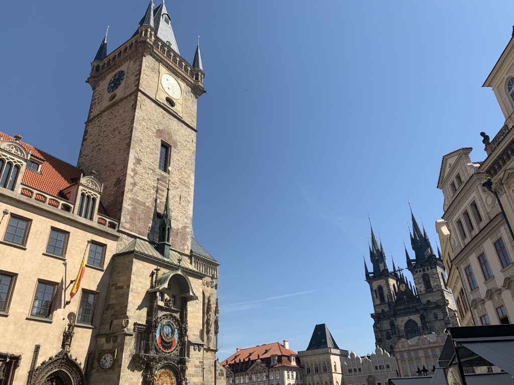 astronomical clock on the old town hall in prague